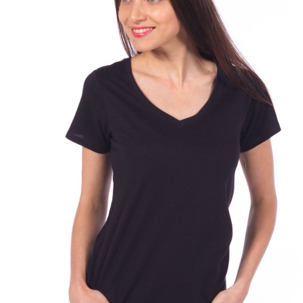 Ably Vanessa Deep V-Neck Tee